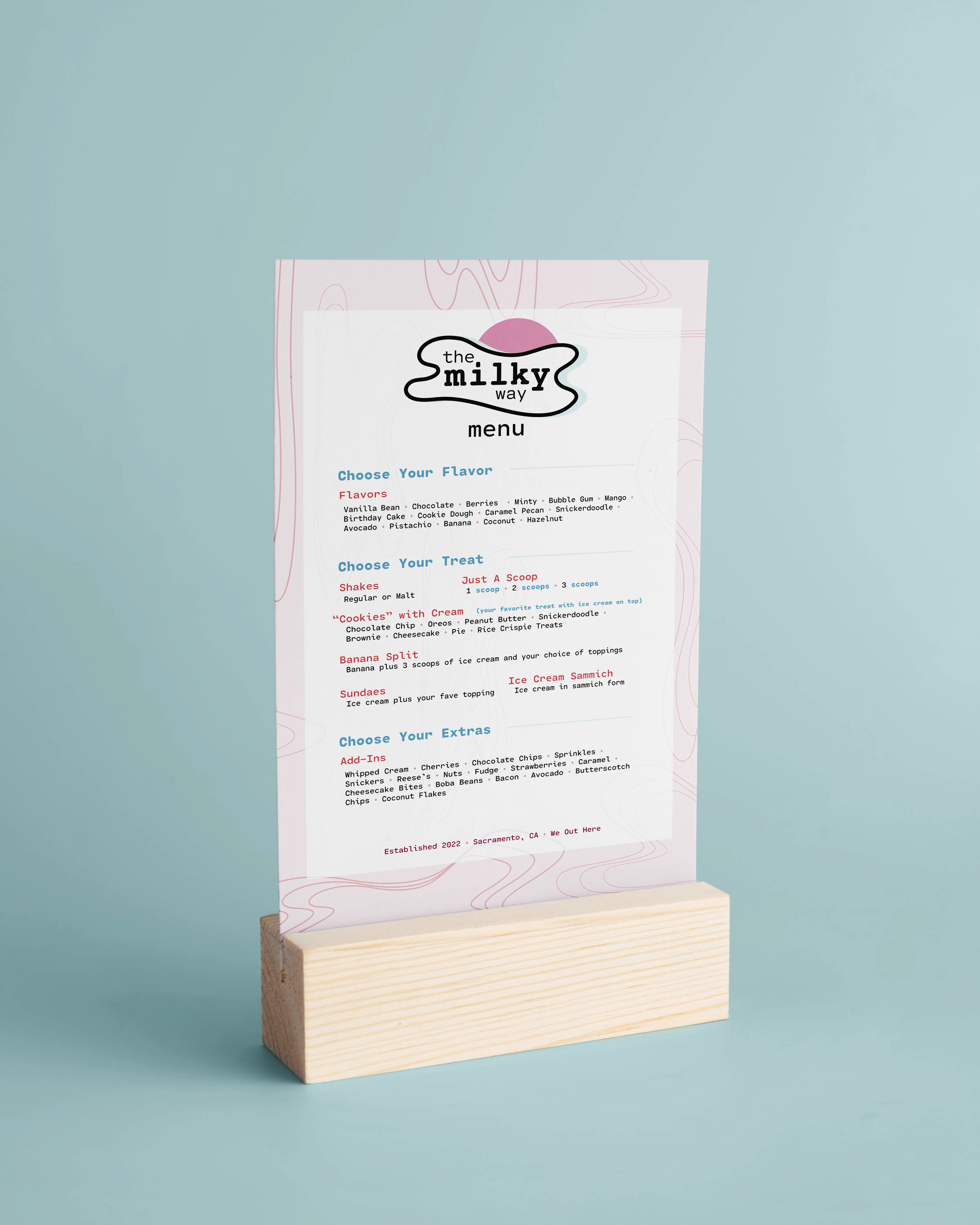 Milky Way Branded Meny